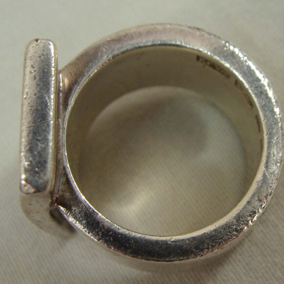 Rare!! EFVA Attling Hooked On Simone Heavy 24.1g 925 Sterling Silver Ring - Picture 6 of 10